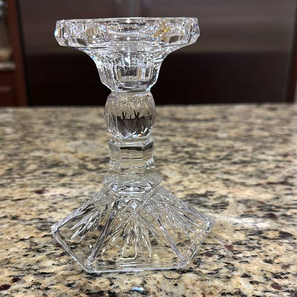 Shannon Crystal Candle Holder Taper Pillar Candlestick